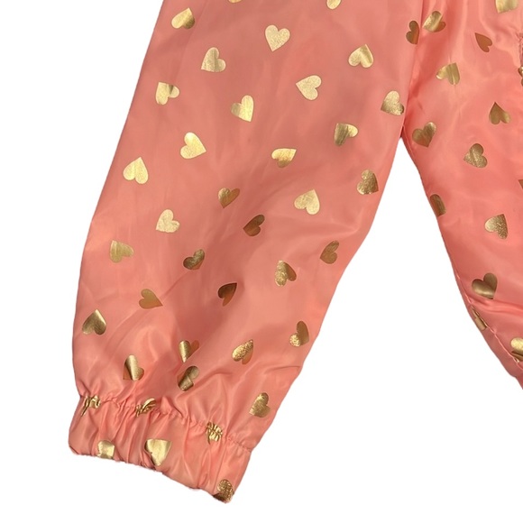 Victory Heart Pink Hooded Jacket with Gold Heart Details - Picture 7 of 12